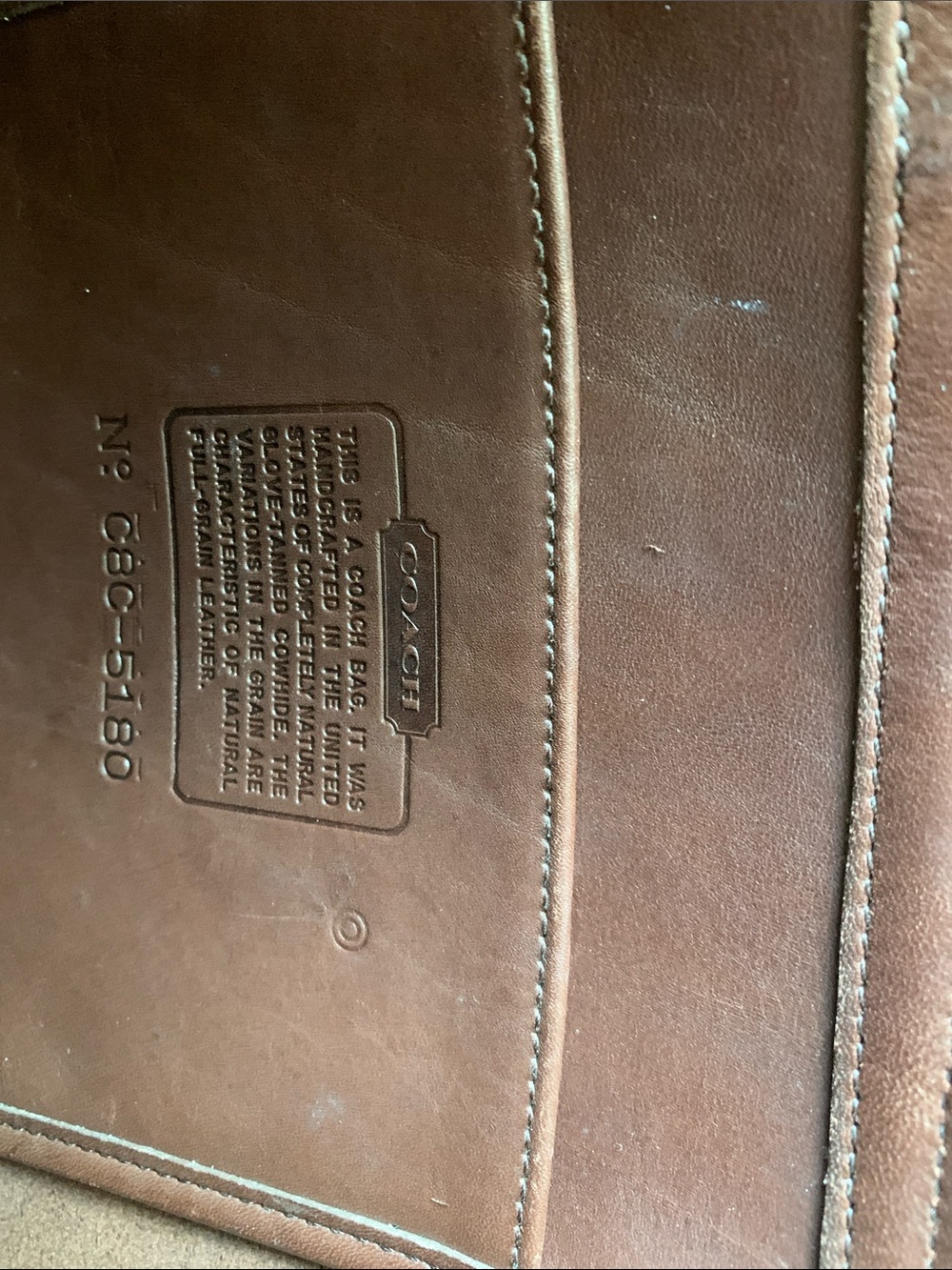 Coach Brown Leather Shoulder Bag with Gold-Tone Hardware - Picture 2 of 5